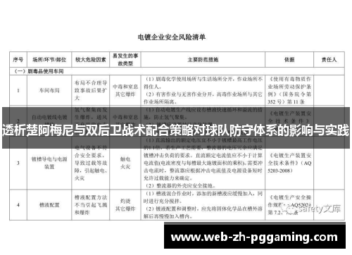 透析楚阿梅尼与双后卫战术配合策略对球队防守体系的影响与实践